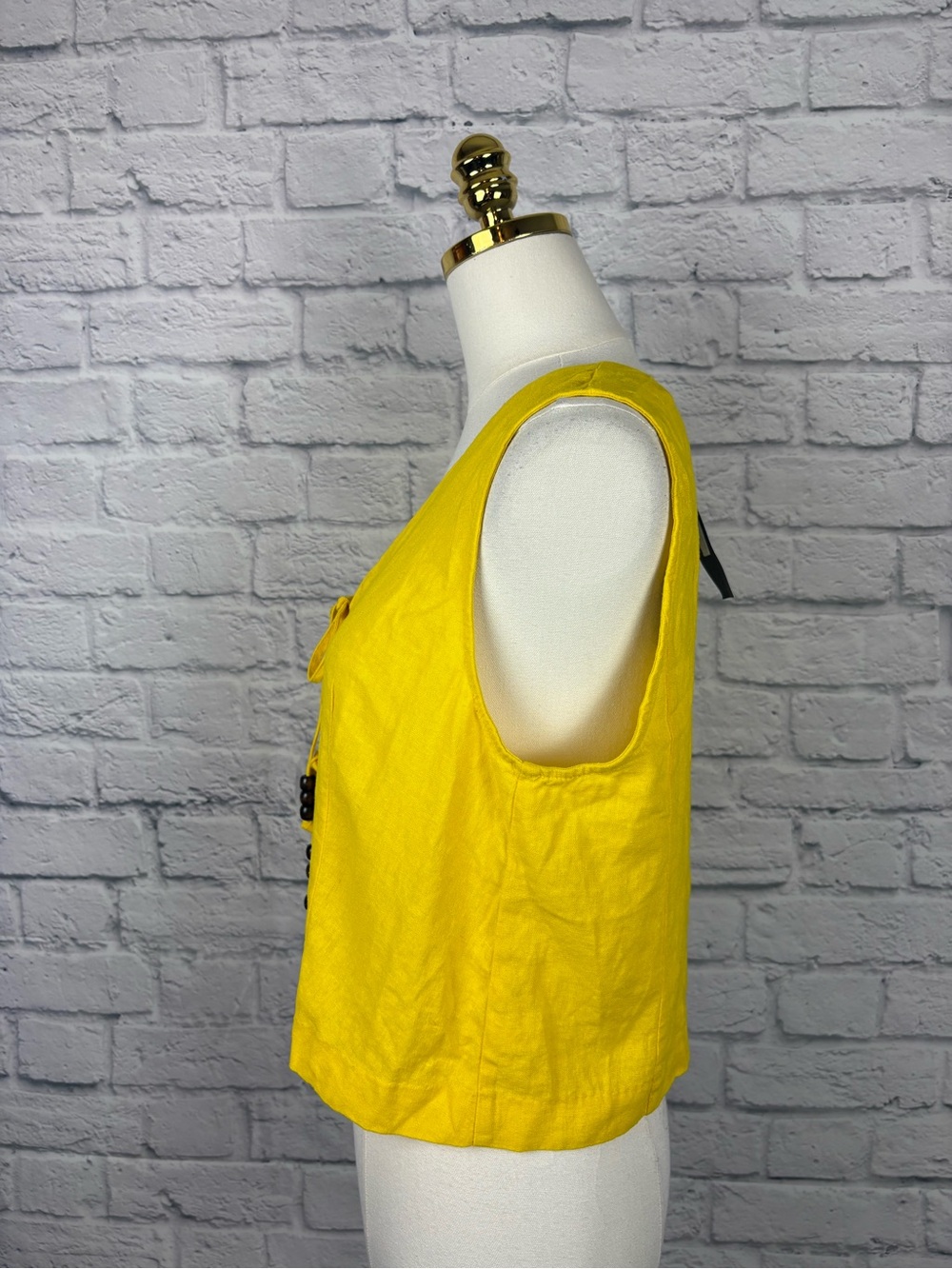 NWT Marc New York Jeans Tie Front Linen Vest size M - Picture 5 of 9